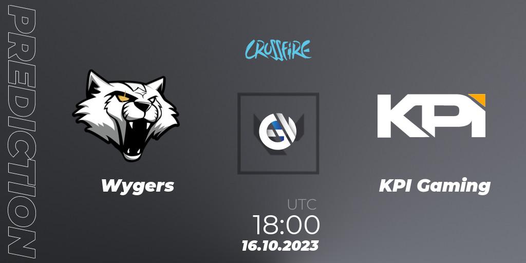 Wygers contre KPI Gaming : prédiction de match. 16.10.2023 at 18:00. VALORANT, LVP - Crossfire Cup 2023: Contenders #2