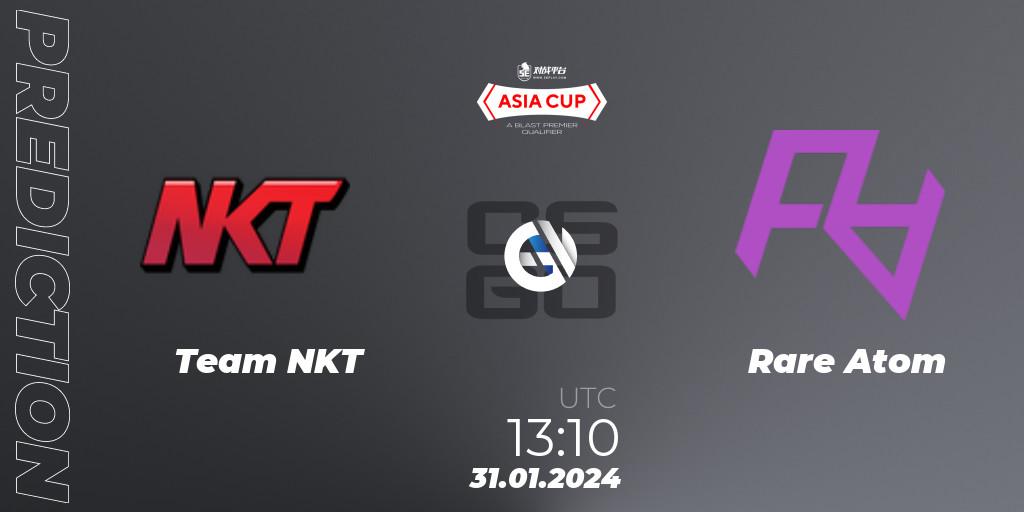 Team NKT contre Rare Atom : prédiction de match. 31.01.24. CS2 (CS:GO), 5E Arena Asia Cup Spring 2024 - BLAST Premier Qualifier