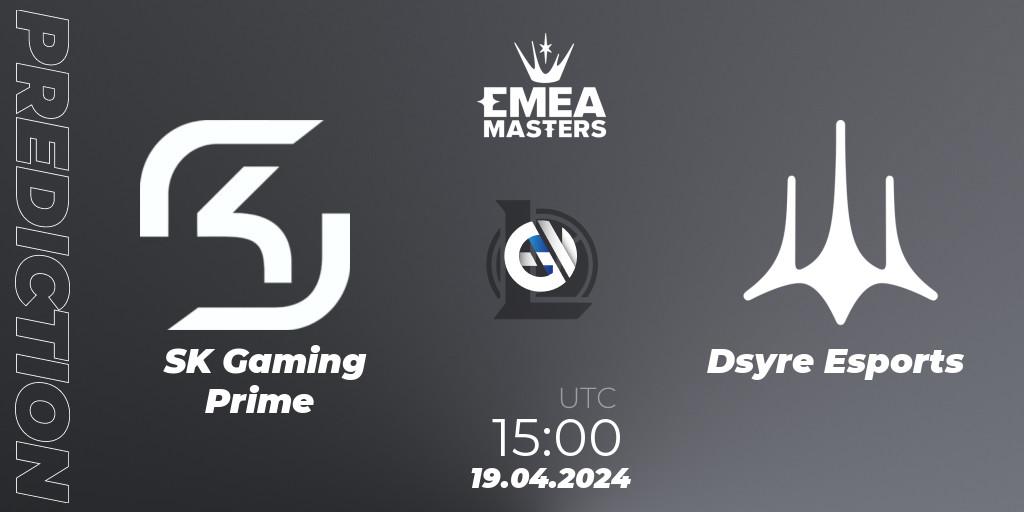 SK Gaming Prime contre Dsyre Esports : prédiction de match. 19.04.24. LoL, EMEA Masters Spring 2024 - Group Stage