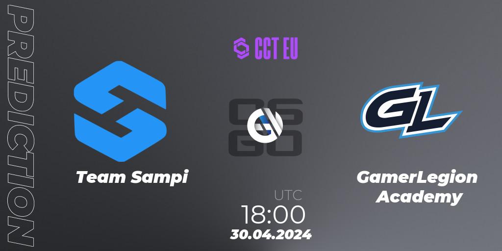 Team Sampi contre GamerLegion Academy : prédiction de match. 30.04.2024 at 19:35. Counter-Strike (CS2), CCT Season 2 Europe Series 2 