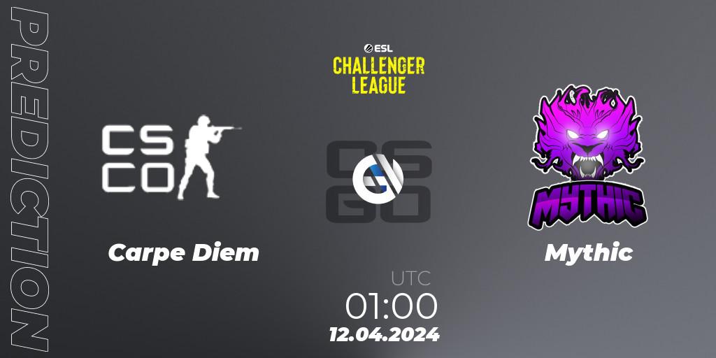 Carpe Diem contre Mythic : prédiction de match. 12.04.24. CS2 (CS:GO), ESL Challenger League Season 47: North America