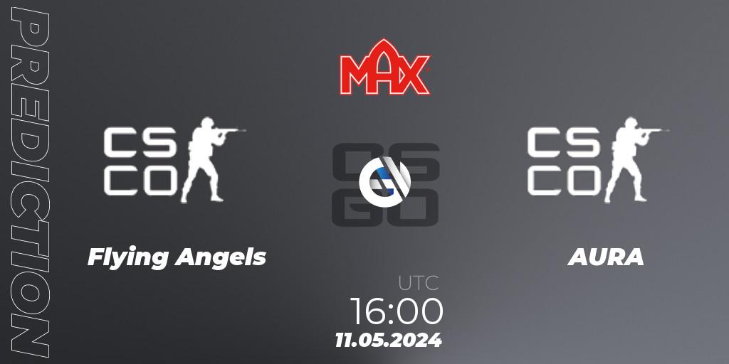 Flying Angels contre AURA : prédiction de match. 11.05.2024 at 16:00. Counter-Strike (CS2), MAX Skills Tournament
