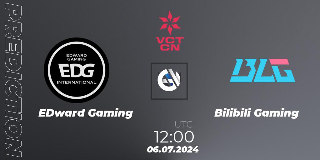 EDward Gaming contre Bilibili Gaming : prédiction de match. 06.07.2024 at 12:00. VALORANT, VALORANT Champions Tour China 2024: Stage 2 - Group Stage