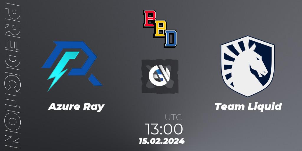 Azure Ray contre Team Liquid : prédiction de match. 15.02.24. Dota 2, BetBoom Dacha Dubai 2024