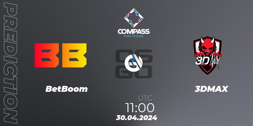 BetBoom contre 3DMAX : prédiction de match. 30.04.2024 at 11:00. Counter-Strike (CS2), YaLLa Compass Spring 2024