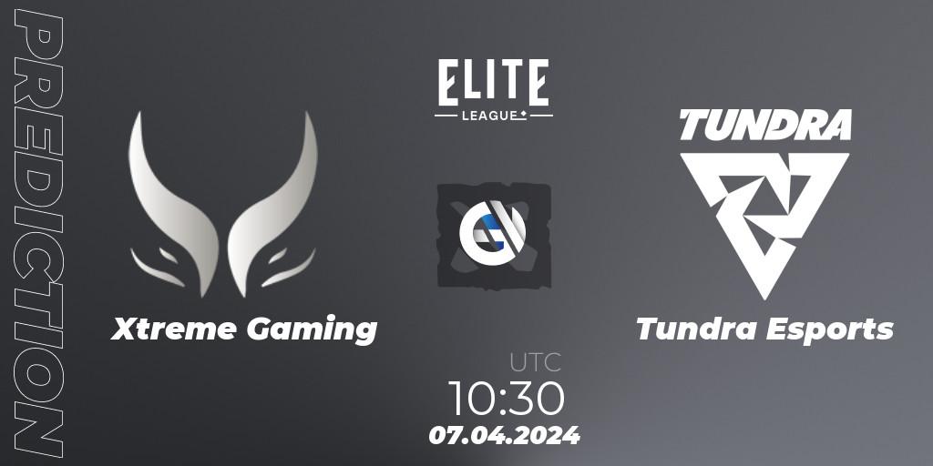 Xtreme Gaming contre Tundra Esports : prédiction de match. 07.04.24. Dota 2, Elite League: Round-Robin Stage
