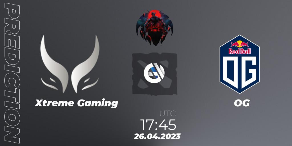 Xtreme Gaming contre OG : prédiction de match. 26.04.2023 at 17:51. Dota 2, The Berlin Major 2023 ESL - Group Stage