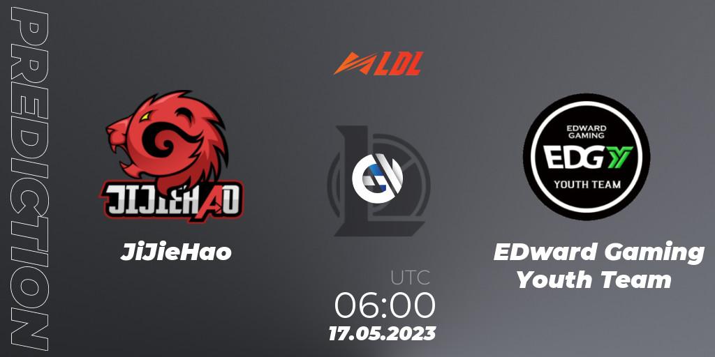 JiJieHao contre EDward Gaming Youth Team : prédiction de match. 17.05.2023 at 06:00. LoL, LDL 2023 - Regular Season - Stage 2