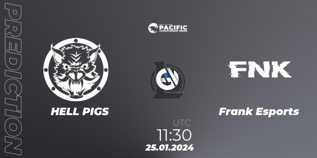 HELL PIGS contre Frank Esports : prédiction de match. 25.01.24. LoL, PCS Spring 2024