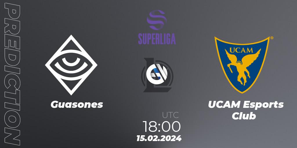 Guasones contre UCAM Esports Club : prédiction de match. 15.02.24. LoL, Superliga Spring 2024 - Group Stage