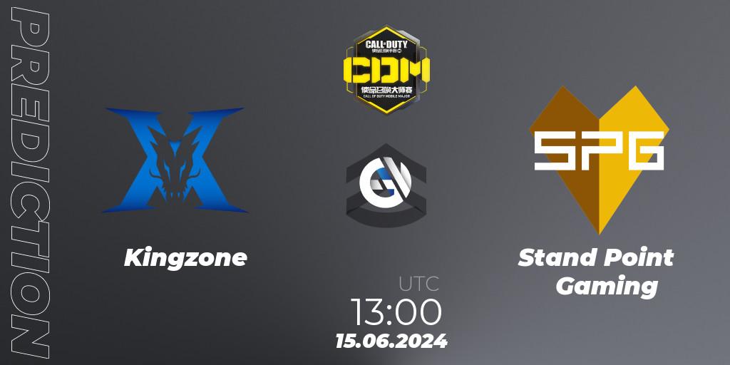  Kingzone contre Stand Point Gaming : prédiction de match. 11.07.2024 at 13:00. Call of Duty, China Masters 2024 S8: Regular Season