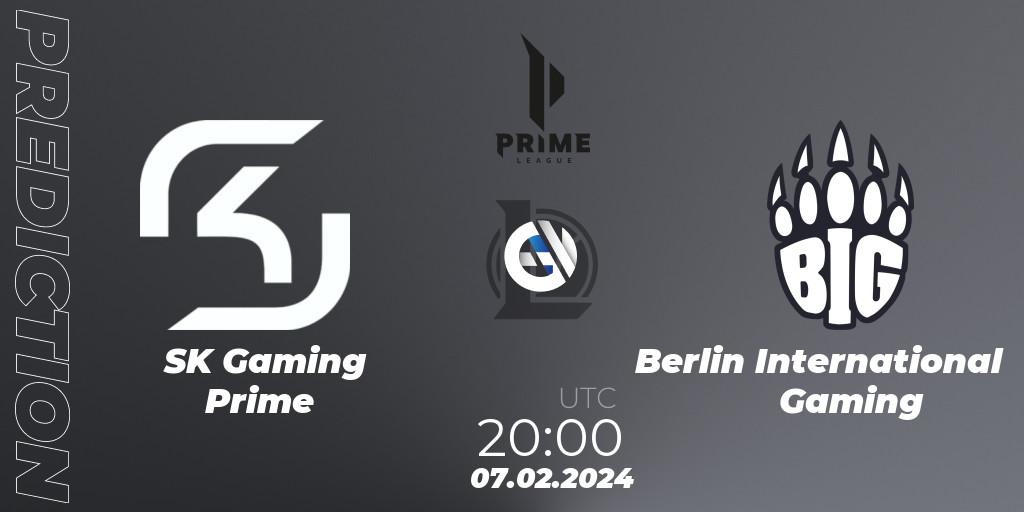 SK Gaming Prime contre Berlin International Gaming : prédiction de match. 07.02.24. LoL, Prime League Spring 2024 - Group Stage