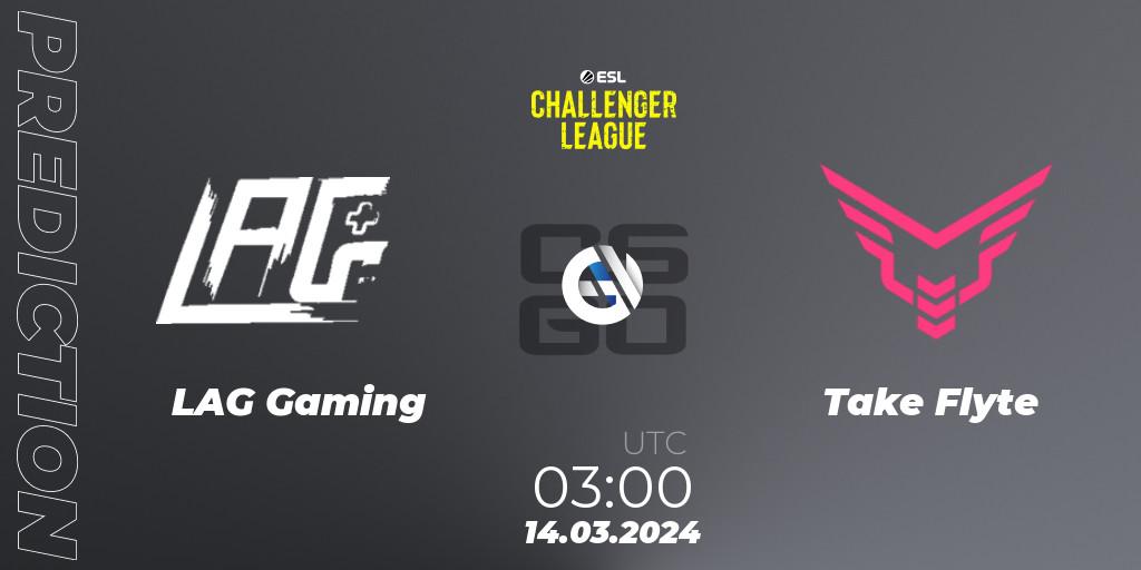 LAG Gaming contre Take Flyte : prédiction de match. 21.03.24. CS2 (CS:GO), ESL Challenger League Season 47: North America