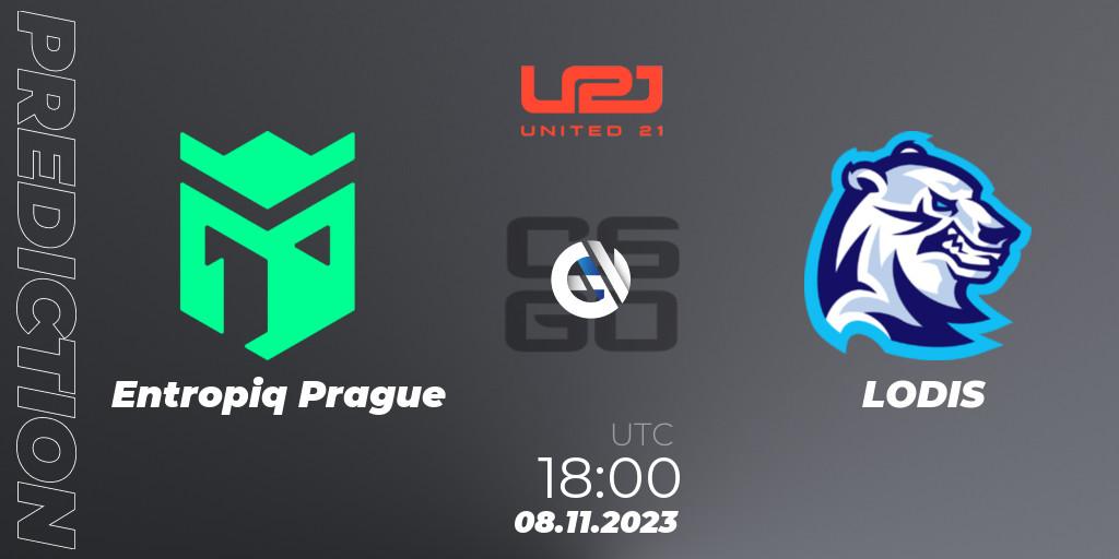 Entropiq Prague contre LODIS : prédiction de match. 08.11.23. CS2 (CS:GO), United21 Season 7: Division 2