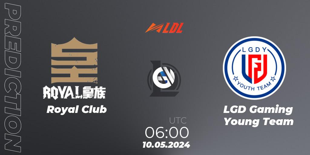Royal Club contre LGD Gaming Young Team : prédiction de match. 10.05.24. LoL, LDL 2024 - Stage 2