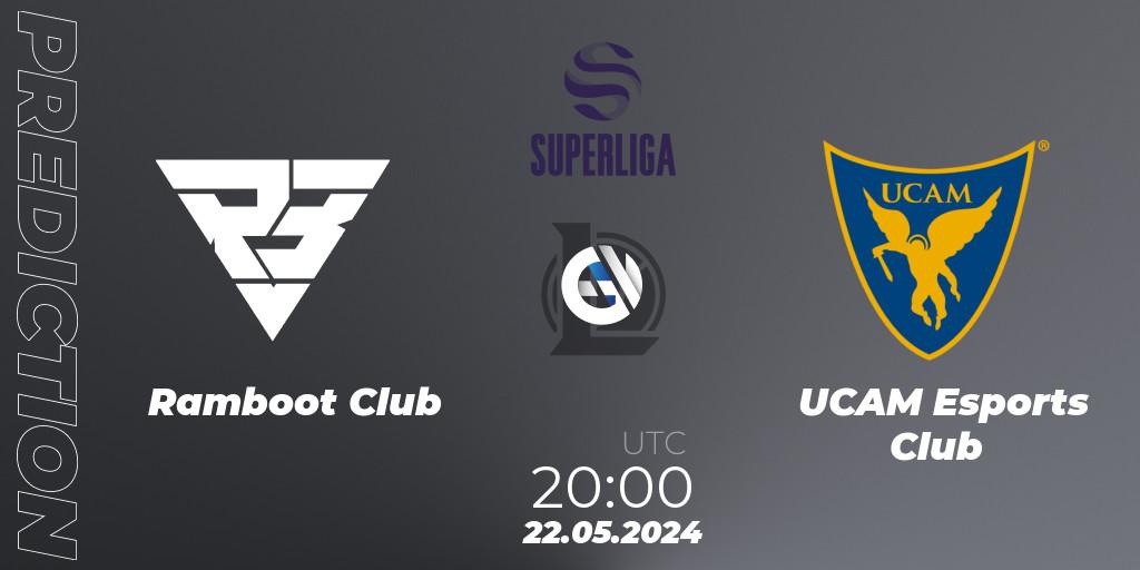 Ramboot Club contre UCAM Esports Club : prédiction de match. 22.05.2024 at 20:00. LoL, LVP Superliga Summer 2024