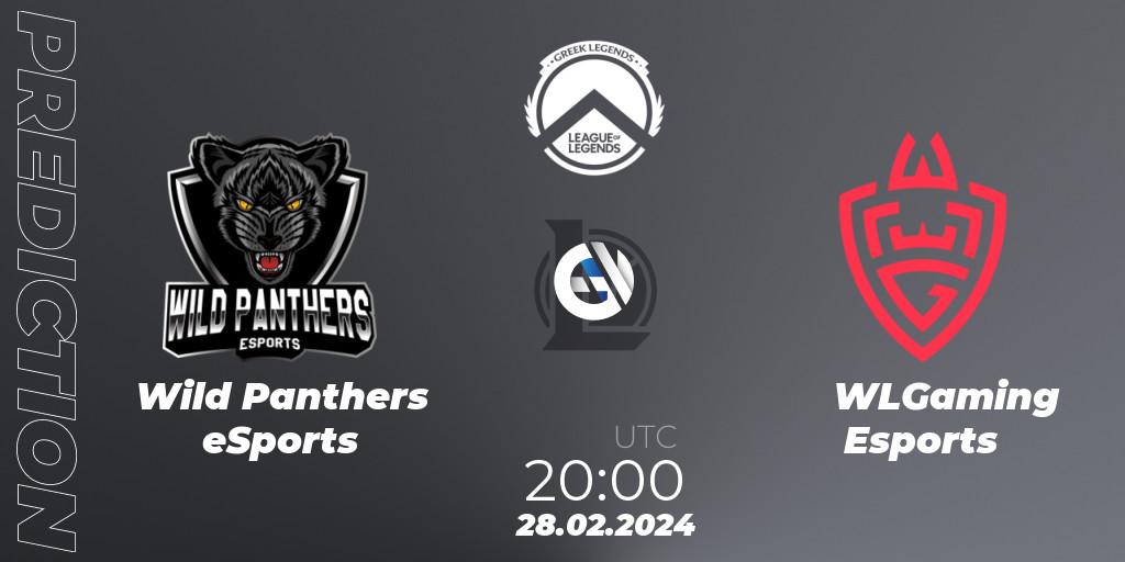 Wild Panthers eSports contre WLGaming Esports : prédiction de match. 28.02.2024 at 20:00. LoL, GLL Spring 2024