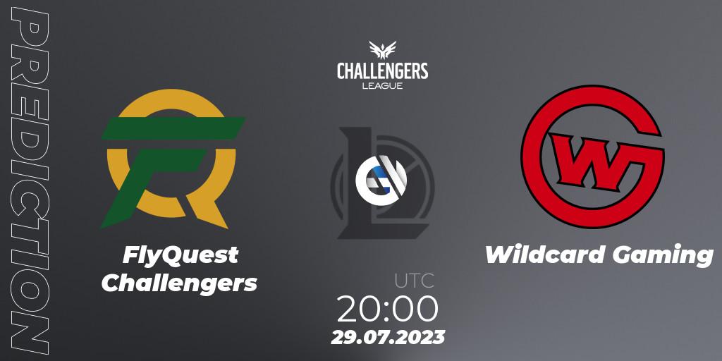 FlyQuest Challengers contre Wildcard Gaming : prédiction de match. 29.07.2023 at 20:00. LoL, North American Challengers League 2023 Summer - Playoffs