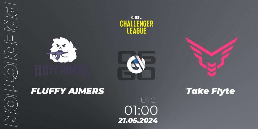 FLUFFY AIMERS contre Take Flyte : prédiction de match. 21.05.2024 at 00:00. Counter-Strike (CS2), ESL Challenger League Season 47: North America