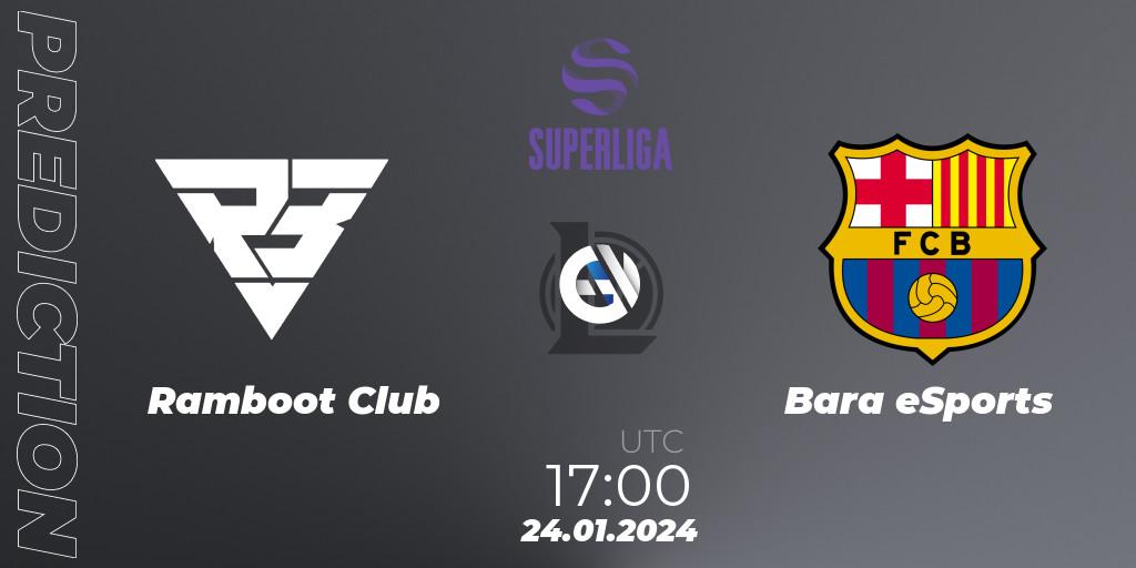 Ramboot Club contre Barça eSports : prédiction de match. 24.01.2024 at 17:00. LoL, Superliga Spring 2024 - Group Stage