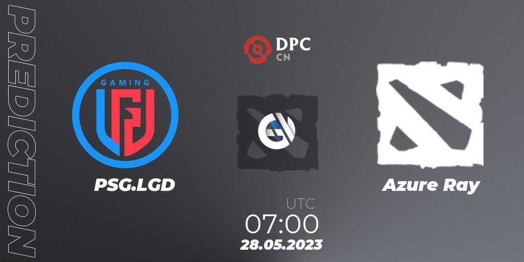 PSG.LGD contre Azure Ray : prédiction de match. 28.05.23. Dota 2, DPC 2023 Tour 3: CN Division I (Upper)