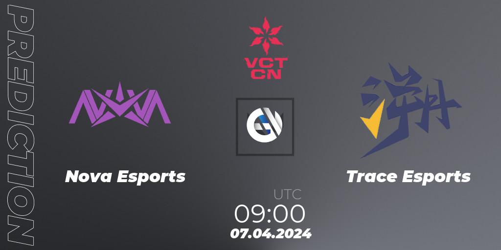 Nova Esports contre Trace Esports : prédiction de match. 07.04.2024 at 09:00. VALORANT, VALORANT Champions Tour China 2024: Stage 1 - Group Stage