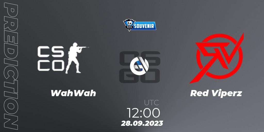 WahWah contre Red Viperz : prédiction de match. 28.09.2023 at 15:00. Counter-Strike (CS2), Skyesports Souvenir 2023