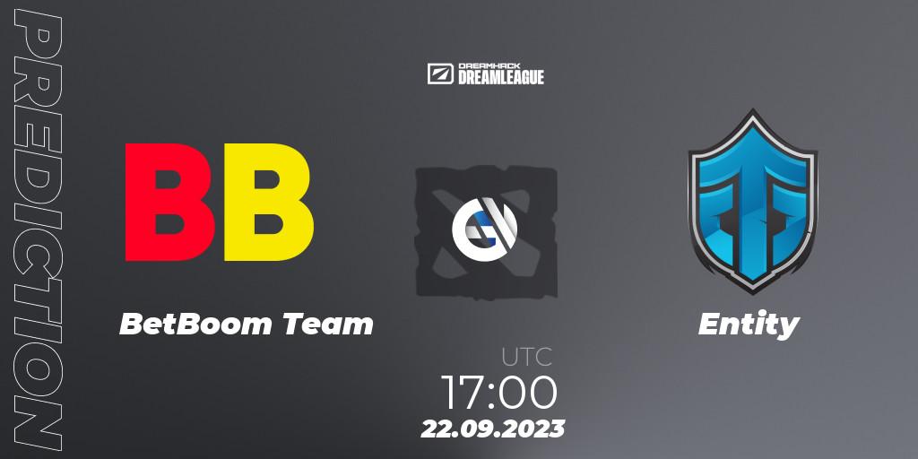 BetBoom Team contre Entity : prédiction de match. 22.09.2023 at 17:28. Dota 2, DreamLeague Season 21