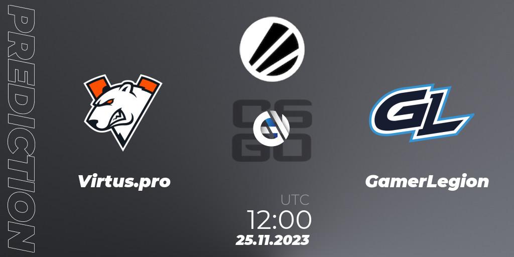 Virtus.pro contre GamerLegion : prédiction de match. 25.11.23. CS2 (CS:GO), ESL Challenger Jonköping 2023