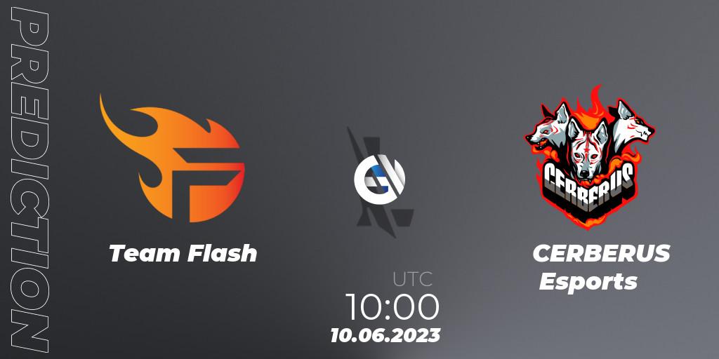 Team Flash contre CERBERUS Esports : prédiction de match. 10.06.2023 at 10:00. Wild Rift, WRL Asia 2023 - Season 1 - Regular Season