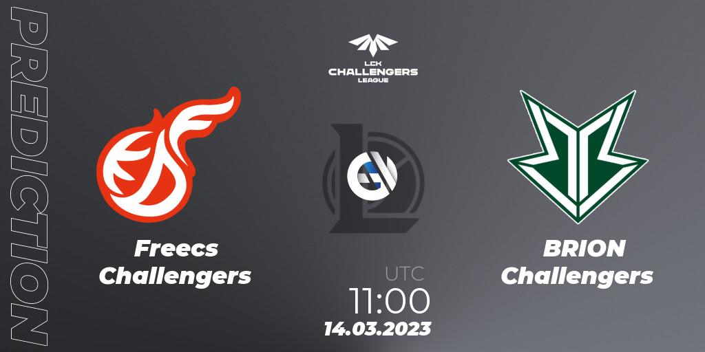 Freecs Challengers contre BRION Challengers : prédiction de match. 14.03.2023 at 11:00. LoL, LCK Challengers League 2023 Spring