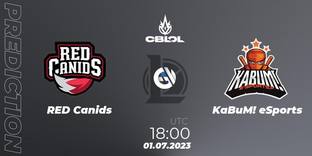 RED Canids contre KaBuM! eSports : prédiction de match. 01.07.23. LoL, CBLOL Split 2 2023 Regular Season