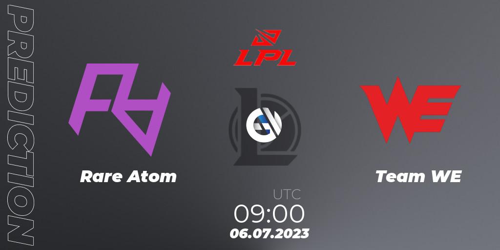 Rare Atom contre Team WE : prédiction de match. 06.07.23. LoL, LPL Summer 2023 Regular Season