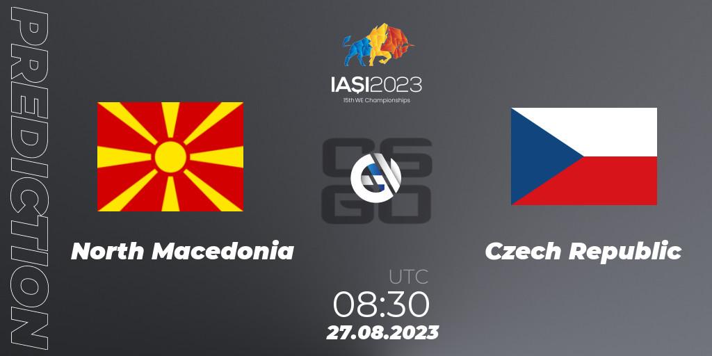 North Macedonia contre Czech Republic : prédiction de match. 27.08.2023 at 12:50. Counter-Strike (CS2), IESF World Esports Championship 2023