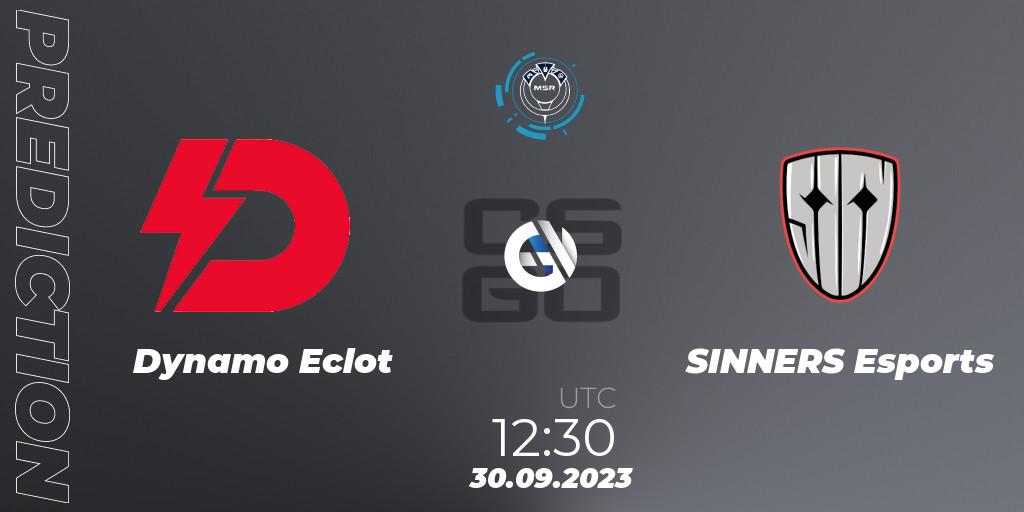 Dynamo Eclot contre SINNERS Esports : prédiction de match. 30.09.2023 at 14:35. Counter-Strike (CS2), Slovak National Championship 2023