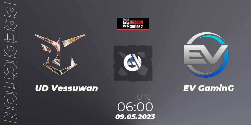 UD Vessuwan contre EV GaminG : prédiction de match. 09.05.2023 at 06:06. Dota 2, GGWP Dragon Series 2