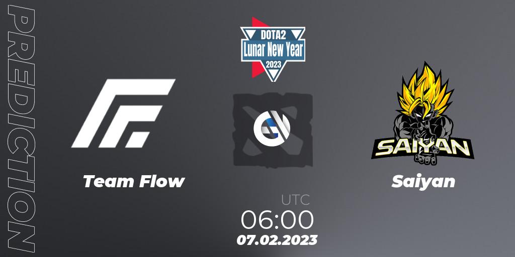 Team Flow contre Saiyan : prédiction de match. 07.02.23. Dota 2, Lunar New Year 2023