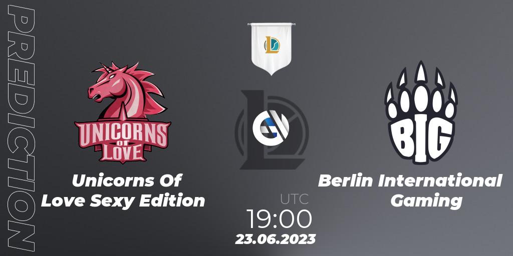 Unicorns Of Love Sexy Edition contre Berlin International Gaming : prédiction de match. 23.06.23. LoL, Prime League Summer 2023 - Group Stage
