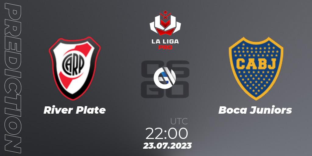 River Plate contre Boca Juniors : prédiction de match. 23.07.2023 at 22:00. Counter-Strike (CS2), La Liga 2023: Pro Division