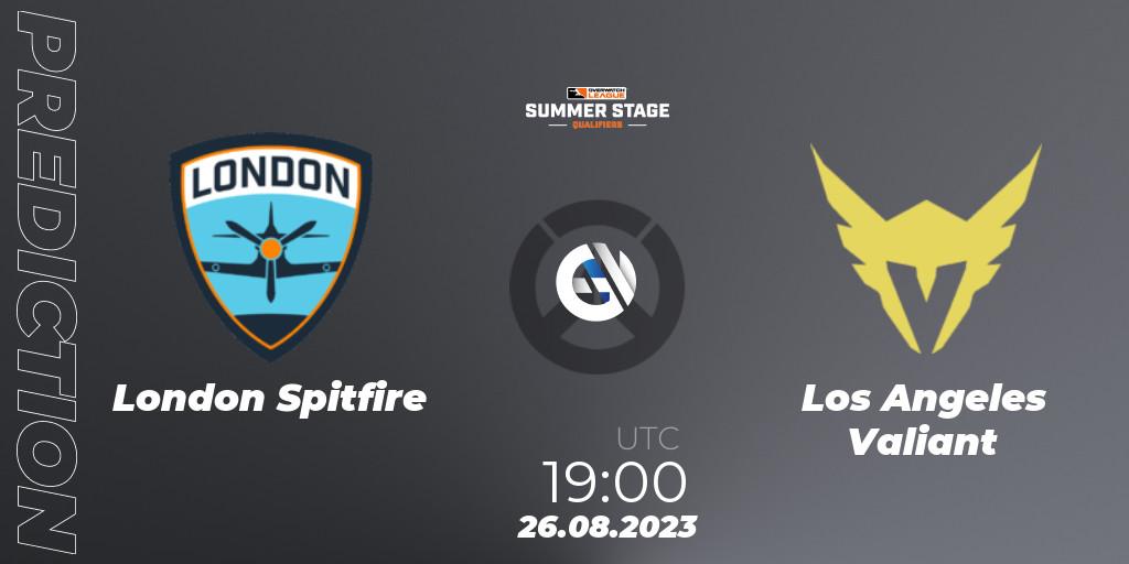 London Spitfire contre Los Angeles Valiant : prédiction de match. 26.08.2023 at 19:00. Overwatch, Overwatch League 2023 - Summer Stage Qualifiers
