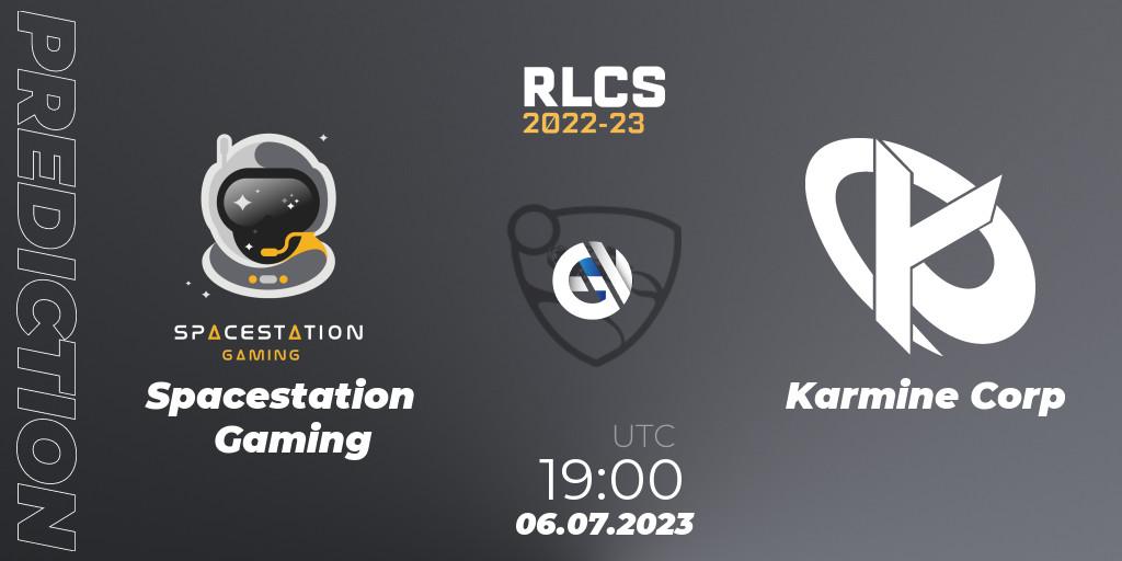 Spacestation Gaming contre Karmine Corp : prédiction de match. 06.07.23. Rocket League, RLCS 2022-23 Spring Major