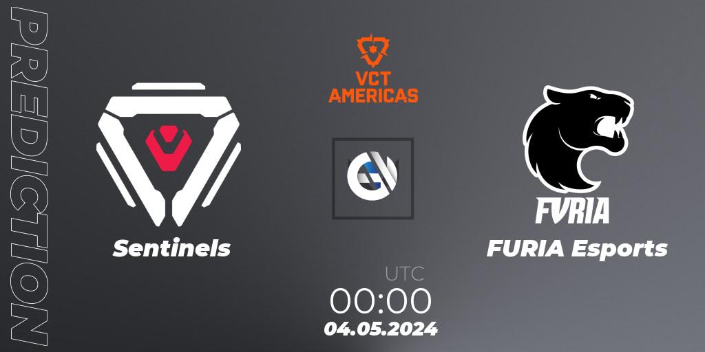 Sentinels contre FURIA Esports : prédiction de match. 04.05.24. VALORANT, VALORANT Champions Tour 2024: Americas League - Stage 1 - Group Stage