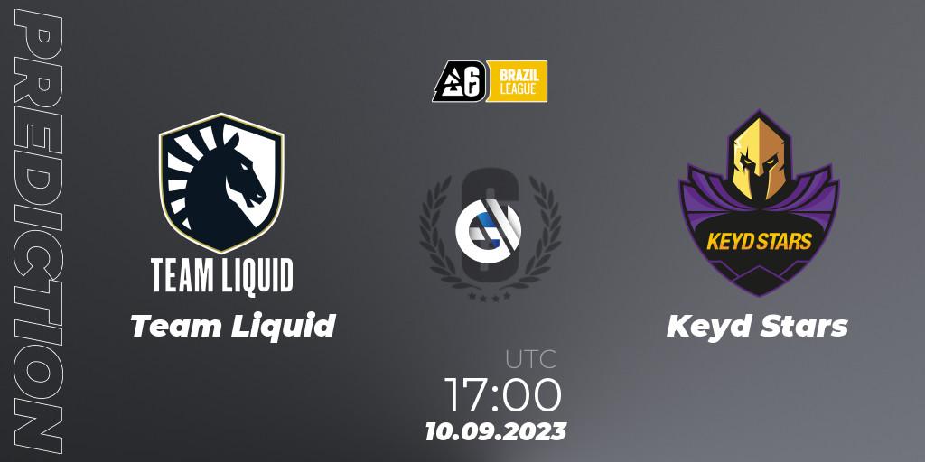 Team Liquid contre Keyd Stars : prédiction de match. 10.09.2023 at 17:00. Rainbow Six, Brazil League 2023 - Stage 2