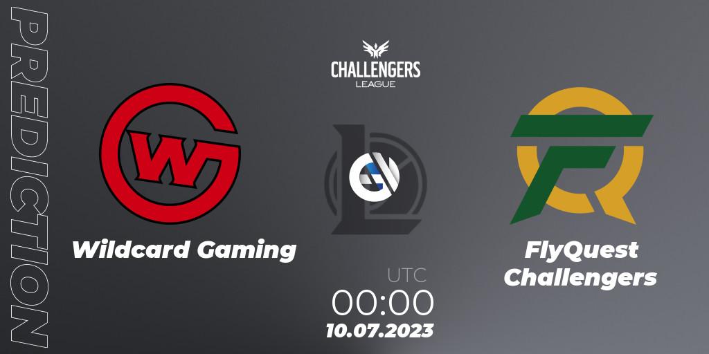 Wildcard Gaming contre FlyQuest Challengers : prédiction de match. 25.06.2023 at 22:00. LoL, North American Challengers League 2023 Summer - Group Stage