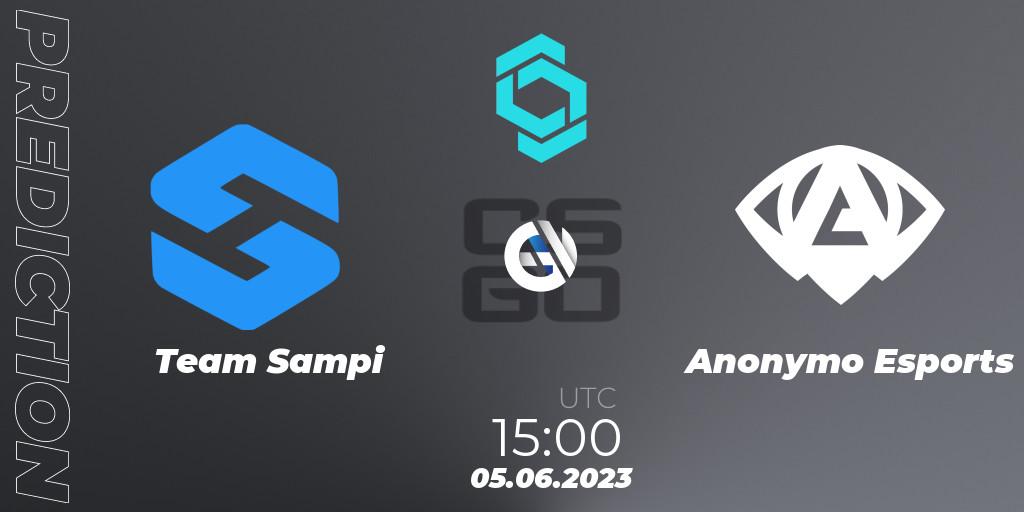 Team Sampi contre Anonymo Esports : prédiction de match. 05.06.23. CS2 (CS:GO), CCT North Europe Series 5