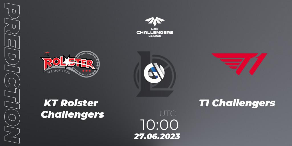 KT Rolster Challengers contre T1 Challengers : prédiction de match. 27.06.23. LoL, LCK Challengers League 2023 Summer - Group Stage