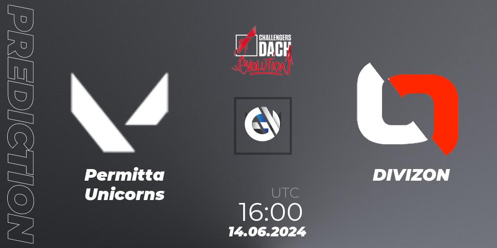 Permitta Unicorns contre DIVIZON : prédiction de match. 14.06.2024 at 16:00. VALORANT, VALORANT Challengers 2024 DACH: Evolution Split 2