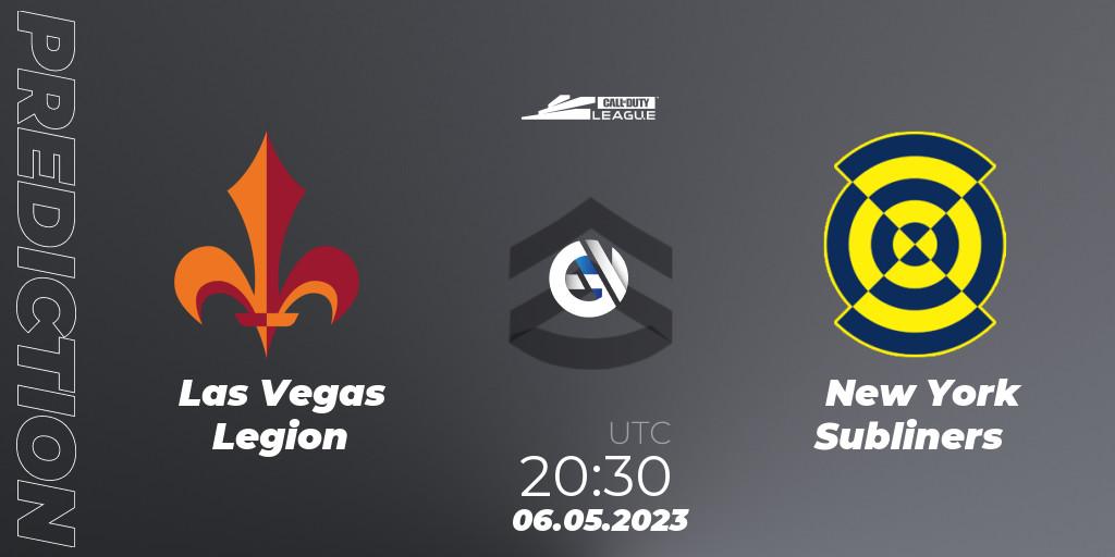 Las Vegas Legion contre New York Subliners : prédiction de match. 06.05.2023 at 20:30. Call of Duty, Call of Duty League 2023: Stage 5 Major Qualifiers