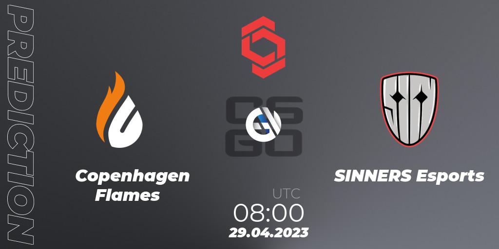Copenhagen Flames contre SINNERS Esports : prédiction de match. 29.04.23. CS2 (CS:GO), CCT Central Europe Series #6