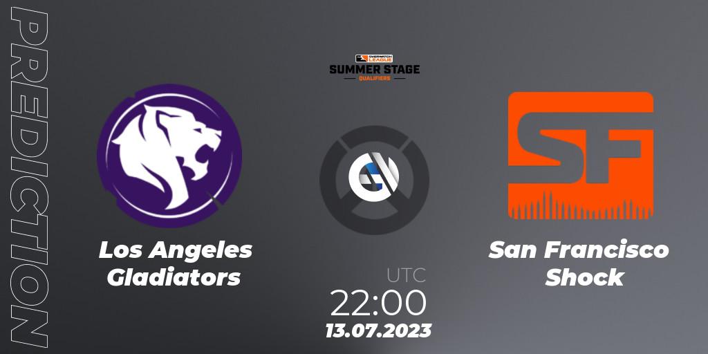 Los Angeles Gladiators contre San Francisco Shock : prédiction de match. 13.07.23. Overwatch, Overwatch League 2023 - Summer Stage Qualifiers